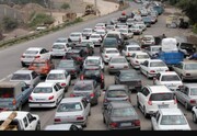 ترافیک شدید محور چالوس در روز عید قربان | یکطرفه شدن جاده چالوس و هراز از ساعت ۱۴