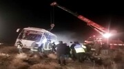 واژگونی اتوبوس در زنجان با ۱۷ کشته و مصدوم!