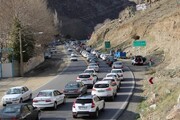 آخرین وضعیت جاده‌ها و راه ها / ترافیک سنگین در جاده چالوس