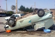 تصادف یک دستگاه وانت در جاده مشهد- چناران /  جزئیات