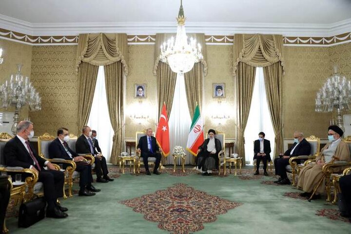 مذاکرات اردوغان و رئیس جمهور ایران آغاز شد