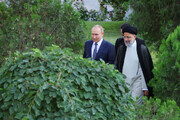 پوتین با خودروی رئیس‌جمهور ایران به دیدار رهبر انقلاب رفت / فیلم