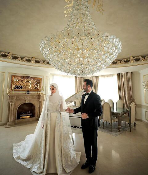 گران‌ترین لباس عروس ایران در تن شیک‌ترین دختر