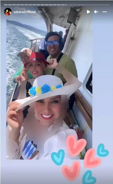 لباس نامناسب مجری ایرانی در دریای ترکیه + عکس