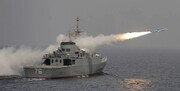 رژه نیروی دریایی روسیه با حضور ناوهای جنگی ایران