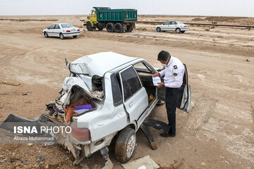 ۵ کشته و زخمی درپی واژگونی خودروی سواری در قزوین