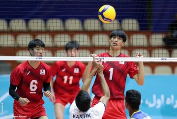 والیبال جوانان ایران ژاپن را شکست داد