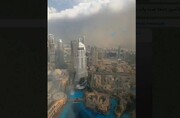 گرد و غبار و طوفان شن در امارات / فیلم