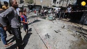 بازار شهر الباب سوریه مورد حمله موشکی قرار گرفت
