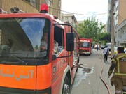 وقوع آتش‌سوزی در یک ساختمان شش طبقه در تهران / جزئیات