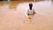 فوت ۵۲ شهروند سودانی درپی وقوع سیل ویرانگر / فیلم و عکس