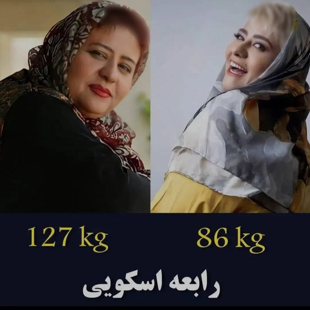 کاهش وزن بازیگران زن 
