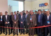 افتتاح غرفه ایران خودرو در نمایشگاه بین المللی مسکو