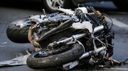 تصاویر هولناک از لحظه تصادف دختر موتورسوار با ماشین + فیلم
