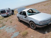 مصدومیت ۱۰ شهروند درپی واژگونی دو خودرو سواری در سمنان