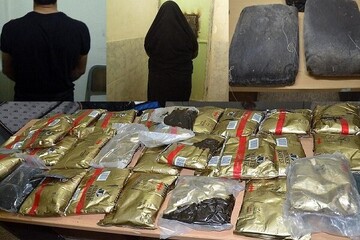 دستگیری زوج قاچاقچی با ۵۱ کیلو مواد مخدر در خودرو رانا در گیلان