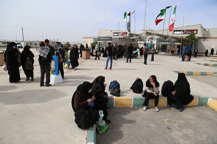 سرگردانی زائران اربعین حسینی در مرز چذابه  + فیلم