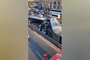 ویدیو هولناک از لحظه تصادف دلخراش چند اتوبوس‌ با یکدیگر در ترکیه