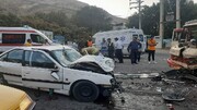 تصادف خونین در جاده چالوس / آمار مصدومان اعلام شد + عکس