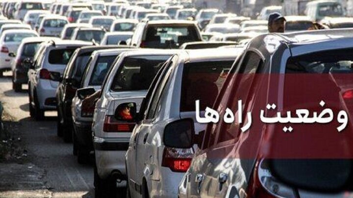 ترافیک شدید در آزادراه کرج-تهران + فیلم