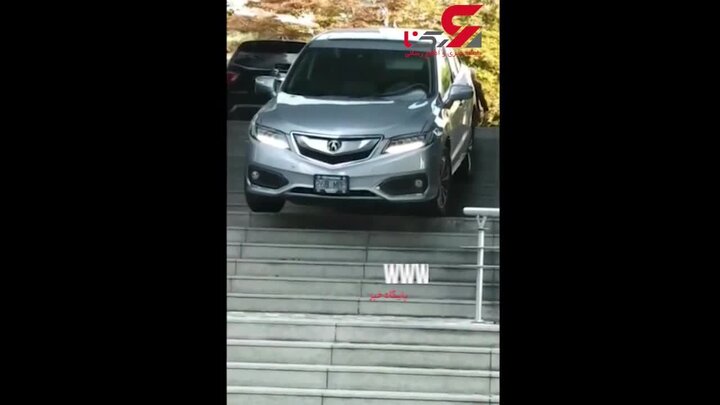 اقدام عجیب راننده زن شاسی بلند عجول جنجالی شد! + پدر ماشین درآمد! / فیلم