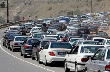 ترافیک شدید جاده کرج - چالوس + یکشنبه ۳ مهر ۱۴۰۱