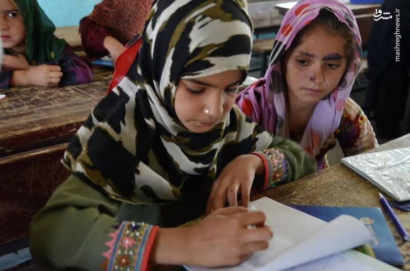 تصاویری از نحوه حضور دختران افغان در مدارس