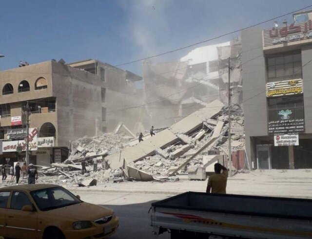 ریزش ساختمان در بغداد