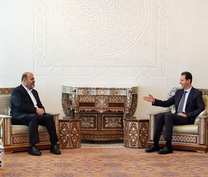 دیدار وزیر مسکن ایران با بشار اسد