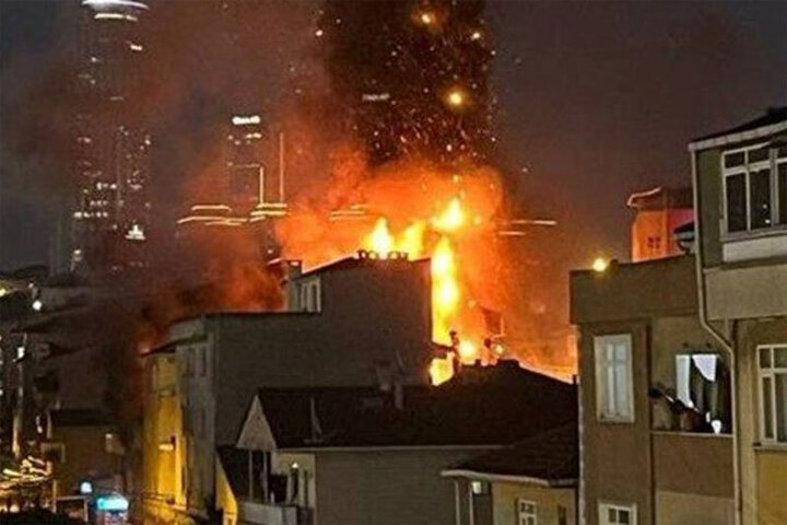 مرگ دلخراش سه شهروند ترکیه ای درپی انفجار یک ساختمان در استانبول + فیلم