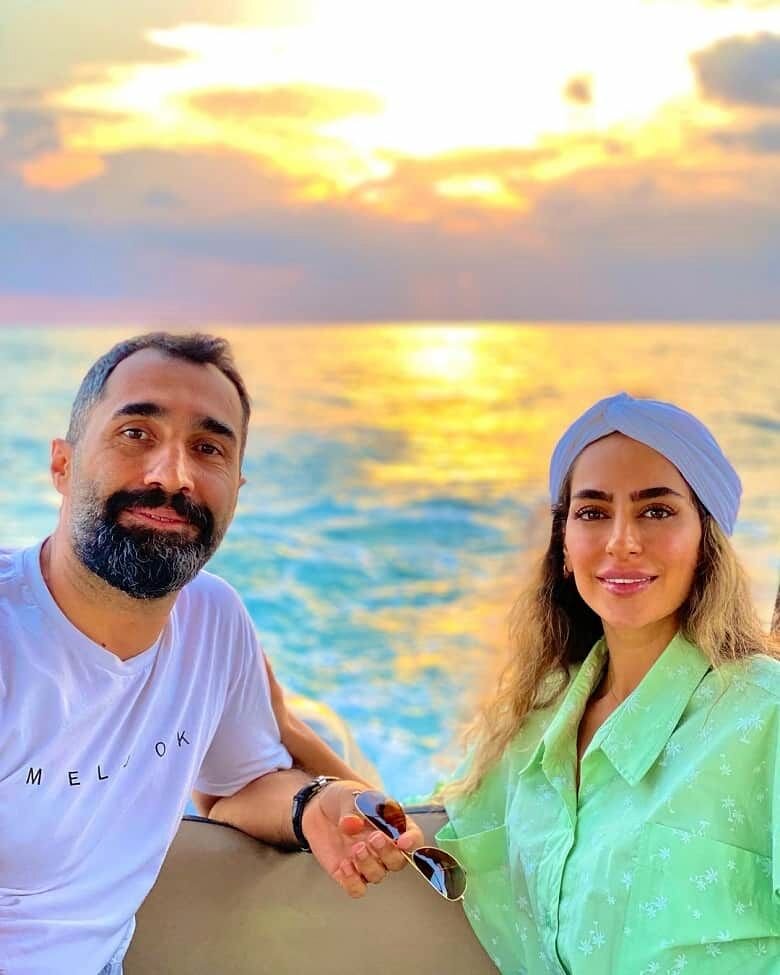 سمانه پاکدل و همسرش در نمایی عاشقانه دیده شدند.