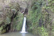 آبشاری با ارتفاع ۴۵ متر در دل کوهستان‌های تنکابن
