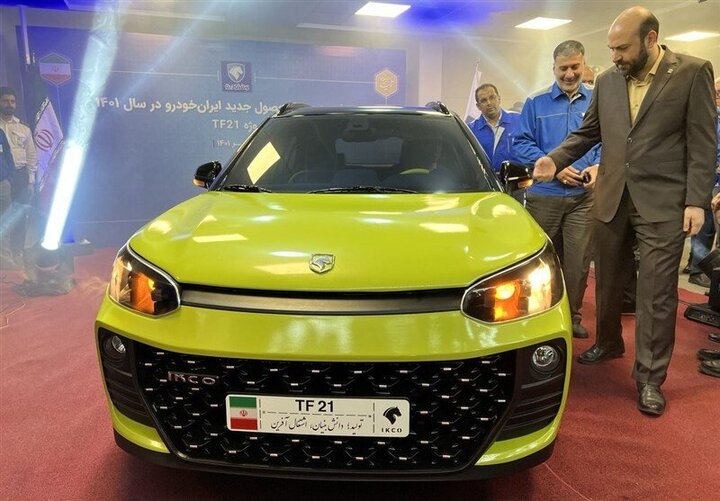 رونمایی از خودرو تی اف ۲۱ محصول جدید ایران خودرو / خودروی TF۲۱ چه ویژگی‌هایی دارد؟ + عکس