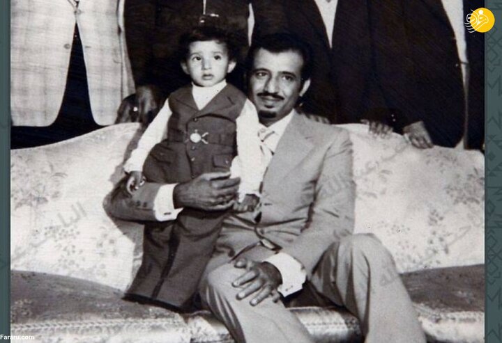 عکسی قدیمی و جالب از پادشاه عربستان در کنار ۵ پسرش 
