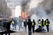 اعتراض به شرایط بد اقتصادی در فرانسه + فیلم