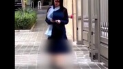 کشف حجاب علنی و عجیب خانم مجری تلویزیون در خیابان های تهران! + ممنوع الکار می شود؟ فیلم