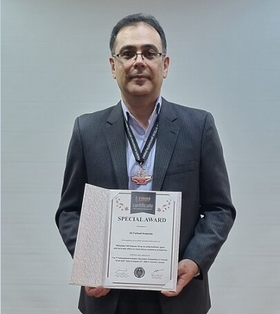 کسب مدال طلای هفتمین مسابقات بین المللی اختراعات کانادا iCAN ۲۰۲۲ توسط دکتر علی فرهادی 