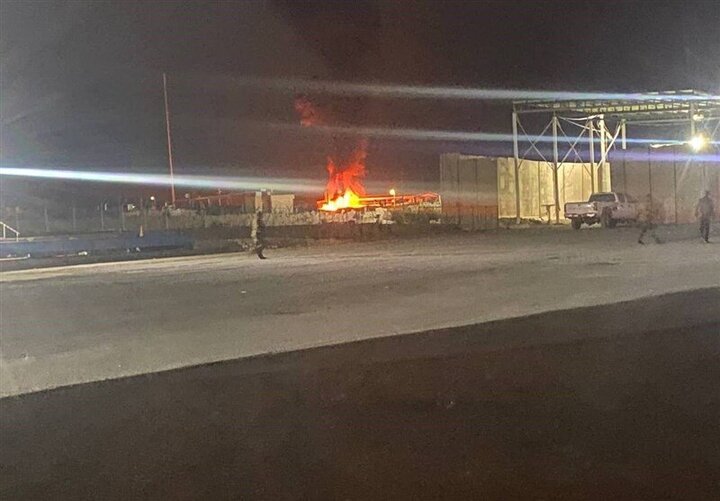 آتش سوزی در فرودگاه بغداد