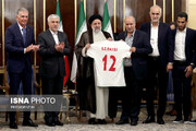 گزارش تصویری از دیدار بازیکنان تیم ملی فوتبال ایران با رییس جمهور