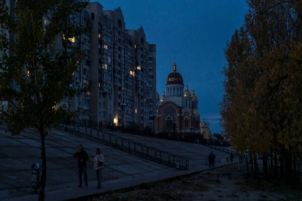 پایتخت اوکراین در خاموشی فرورفت