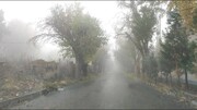 تصاویر دیدنی از مه غلیظ صبحگاهی در جاده ماهدشت و محمدشهر کرج + فیلم