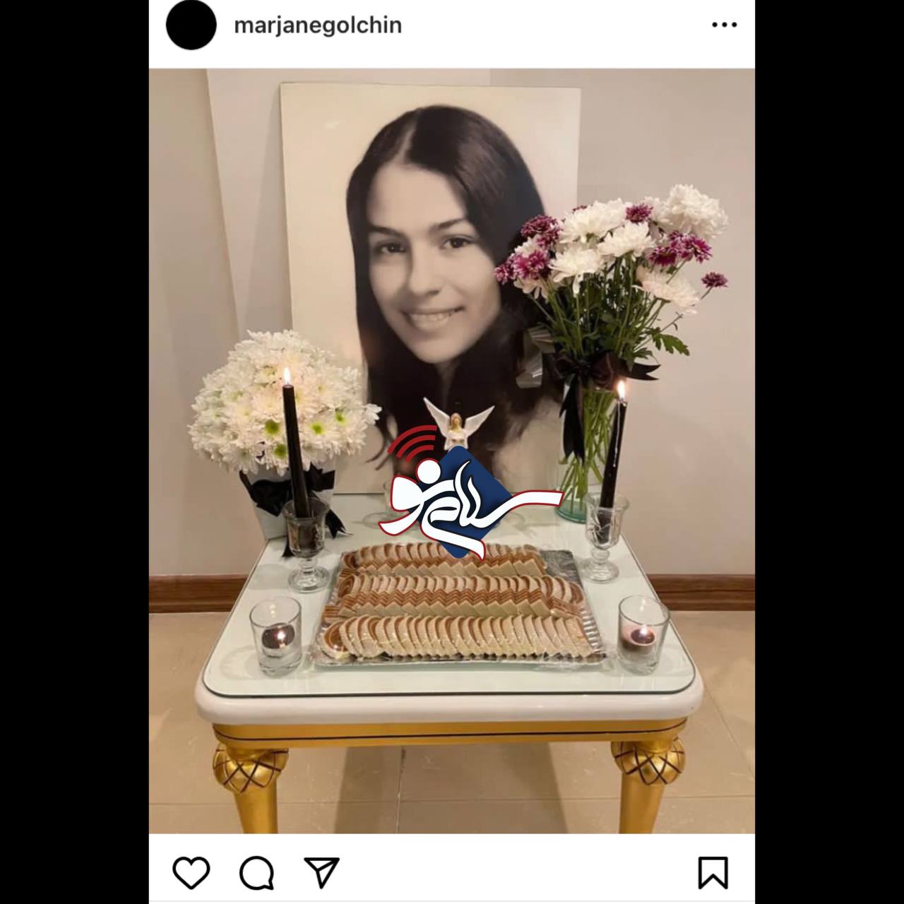 بازیگر زن مشهور عزادار شد! | مرجانه گلچین به سوگ خواهرش نشست! + عکس