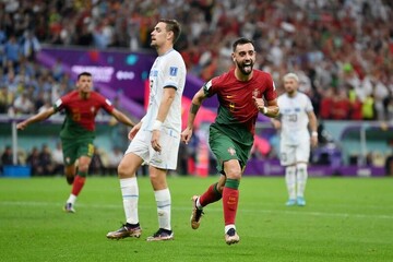 خلاصه دیدار پرتغال ۲ - ۰ اروگوئه | برتری یاران رونالدو با تصمیم داور ایرانی + فیلم