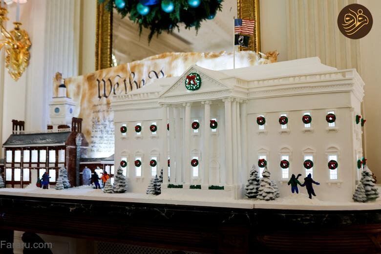 تصاویری  از تزئینات کریسمس کاخ سفید 