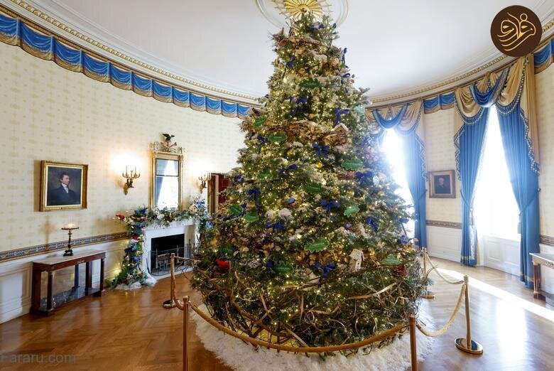 تصاویری  از تزئینات کریسمس کاخ سفید 