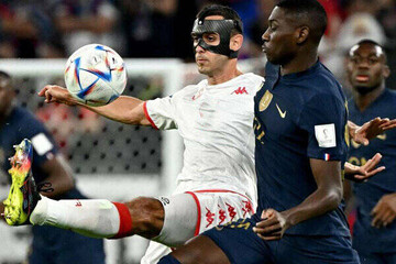 خلاصه دیدار تونس ۱ - ۰ فرانسه | صعود مدافع قهرمانی پس از شکست + فیلم