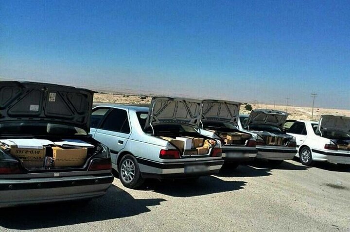 توقیف ۷ خودرو حامل قاچاق در شمال استان بوشهر