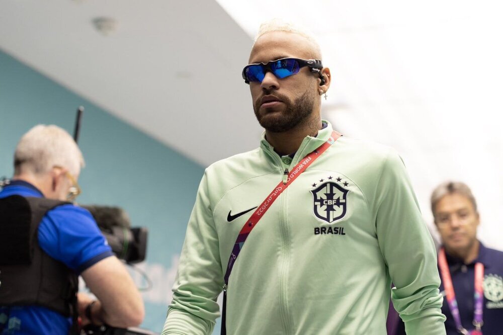 عکس | استایل خاص نیمار پیش از شروع بازی با کرواسی