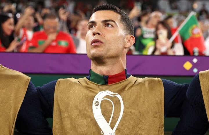 اشک های تلخ کریستیانو رونالدو پس از شکست مقابل مراکش در آخرین حضورش در جام جهانی + عکس