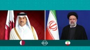 پیام تبریک رئیس جمهور به امیر قطر